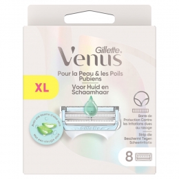 6xGilletteVenusFemaleIntimateGroomingNavulmesjes8stuks