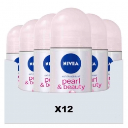 12xNIVEADeodorantPearlBeautyRoll-On50ml
