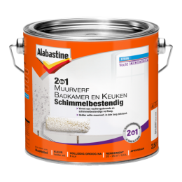 Alabastine2In1MuurverfBadkamerEnKeukenSchimmelbestendig-Wit-25L