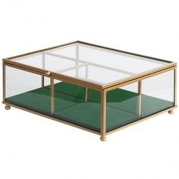 Beliani-SAINTES-Sieradendoos-Goud-Glas