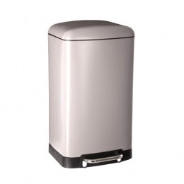 5FivePrullenbakpedaalemmer-taupe-metaal-30liter-34x61cm