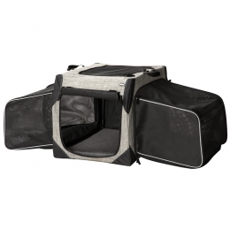 Honden-TransportboxTravellerExtendgrijsMaatS