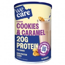 WeCareHighproteinShakeCookiesCaramel340gr