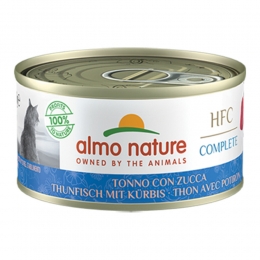 48xAlmoNatureHFCCompleteGraanvrijKattenvoerNatTonijnPompoen70gr