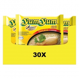 30xYumYumNoodlesSoepPakKip60gr