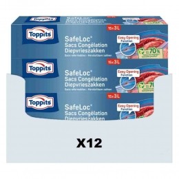 12xToppitsSafelocZip-Diepvrieszakken3liter15stuks