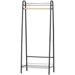 WOOODJoviKledingrek-Metaal-Zwart-167x70x41