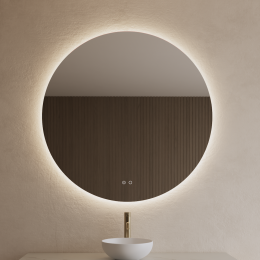 BWSBadkamerspiegelSparkRondmetLEDverlichting80cm