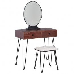 Beliani-LOIX-Kaptafel-Donkerehoutkleur-MDF