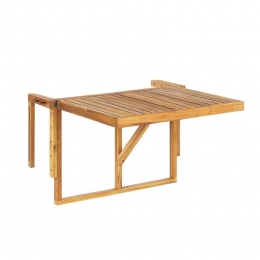 Beliani-UDINE-Tuintafel-Lichtehoutkleur-69x70cm-Acaciahout
