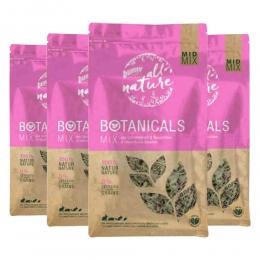 4xBunnyNatureBotanicalsKonijnensnackWeegbree-Rozenbloesem120gr