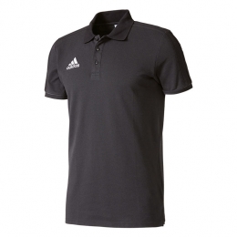 AdidasTiro17CottonPoloBlack