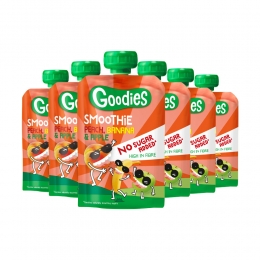 6xGoodiesKnijpfruitSmoothiePerzikBanaanAppel100gr