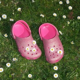 CrocsClassicClogsGlitterSlippersrozeRubber