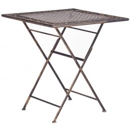 Beliani-BORMIO-Tuintafel-Zwart-70x70cm-IJzer