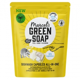 MarcelsGreenSoapVaatwascapsulesEcoAll-In-One25stuks