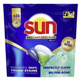 SunBrilliantShineAll-in1Vaatwascapsules26stuks