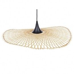 Beliani-FLOYD-Hanglamp-Lichtbruin-Bamboehout