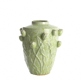 LightlivingVaasdeco38x45cmJUANAkeramiekmintgroen