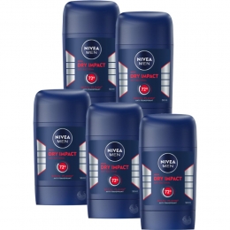 5xNIVEAMenDeodorentStickDryImpact50ml