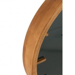 J-LineklokRond-houtglas-bruinzwart-40cm