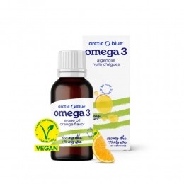 GratisVerzendingArcticBlueOmega-3AlgenolieDHAEPASinaasappelsmaakkind30ml