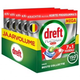 DreftVaatwastablettenPlatinumPlusAllInOne150stuks