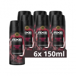 6xAxeDeodorantBodysprayCherryFizz150ml