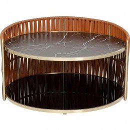 KareDesignCopperSalontafel-MarmerlookGlas