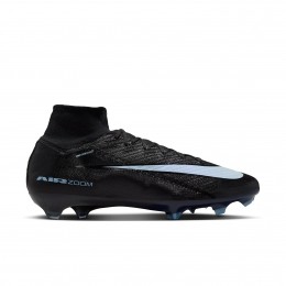 NikeZoomMercurialSuperfly10EliteGrasVoetbalschoenenFGZwartLichtblauw