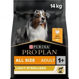 ProPlanAdultAllSizesLightSterilisedKip14kg