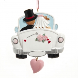 375inchResinWeddingCoupleInCarOr9652x7112x0762cmkerstornamentKurtSAdler-Kurtsadler