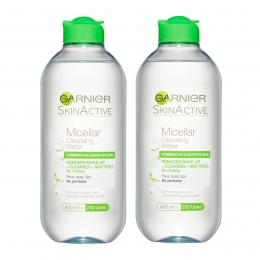 GarnierMicellarWaterFacialCleanserCombinationSkin400mlDuoPack