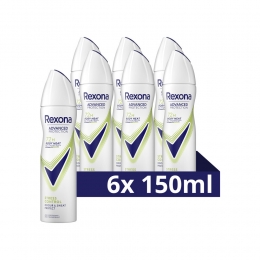 6xRexonaDeodorantSprayAdvancedProtectionStressControl150ml