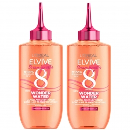 LOralParisElviveDreamLengthsWonderWater8SecondHairTreatment200mlDuo