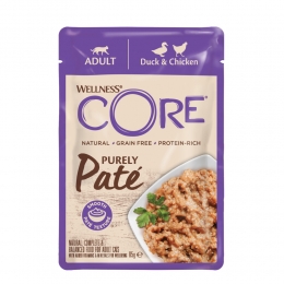 24xWellnessCorePurelypateDuckChicken85gr