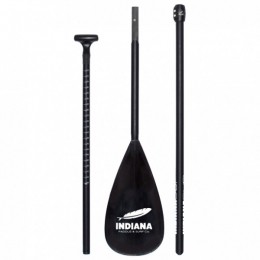 Indiana-Carbon-FiberglassTelescope3-Piece-SUP-peddelsmaat180-220cmzwart