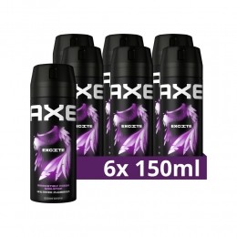 6xAxeDeodorantBodysprayExcite150ml