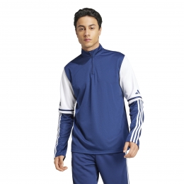 adidasSquadra25Trainingstrui14-ZipDonkerblauwWit