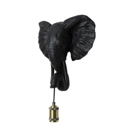LightLivingLightlivingWandlamp35x13x36cmELEPHANTmatzwart