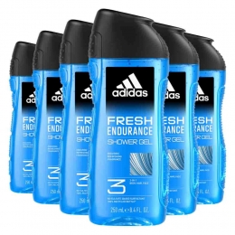 6xAdidasShowerGelFreshEndurance250ml