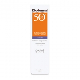 2xBiodermalZonnecremeGezichtAntiAgeSPF5040ml