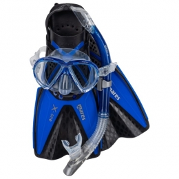 Mares-SetX-OneMarea-Snorkelsetmaat44-47-LXLblauw
