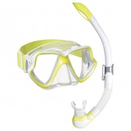 Mares-WahooNeon-Snorkelsetgeelclear