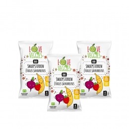 3xLoveMyVeggiesMultipackSnoepsterrenBietAardbeiBanaan4x15gr