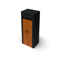 LibusCombozwartCortenL30xB40xH100cmmetBlowBallmotiefGeroba-Geroba
