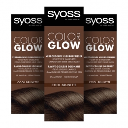 3xSyossColorGlowKleuropfrisserCoolBrunette100ml