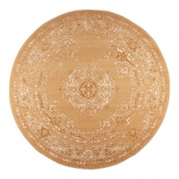 Interieur05RondVintageVloerkleedKeshancognacbruin-190cm