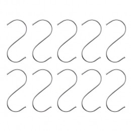 QUVIOOphanghaken-RVS-Zilver-L-12cmh-10stuks