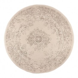 Interieur05RondVintageVloerkleedKeshanzandbeige-160cm